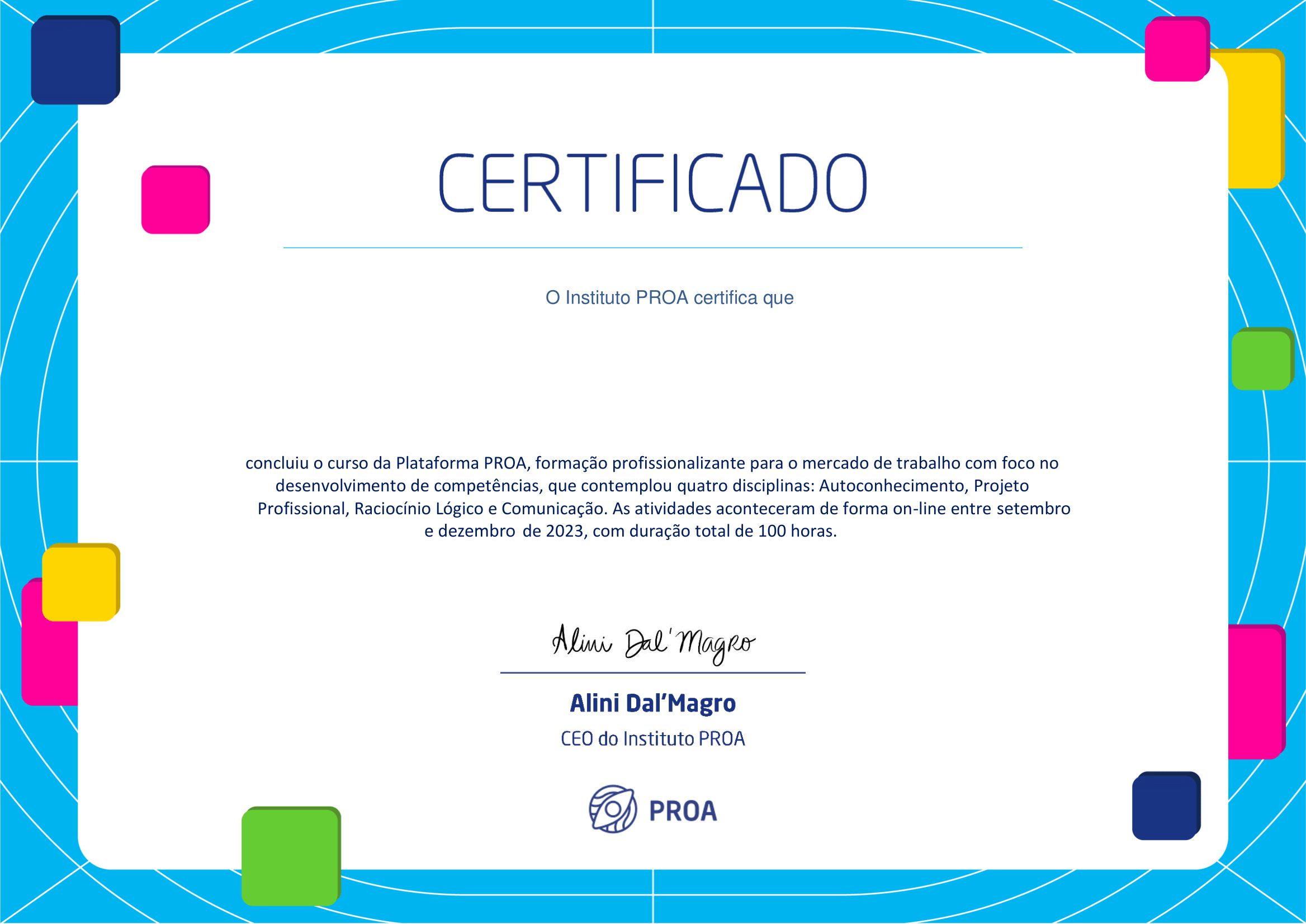 Imagem do Certificado